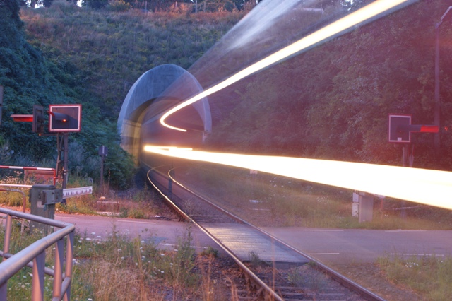 Einfahrt in den Bahnhof