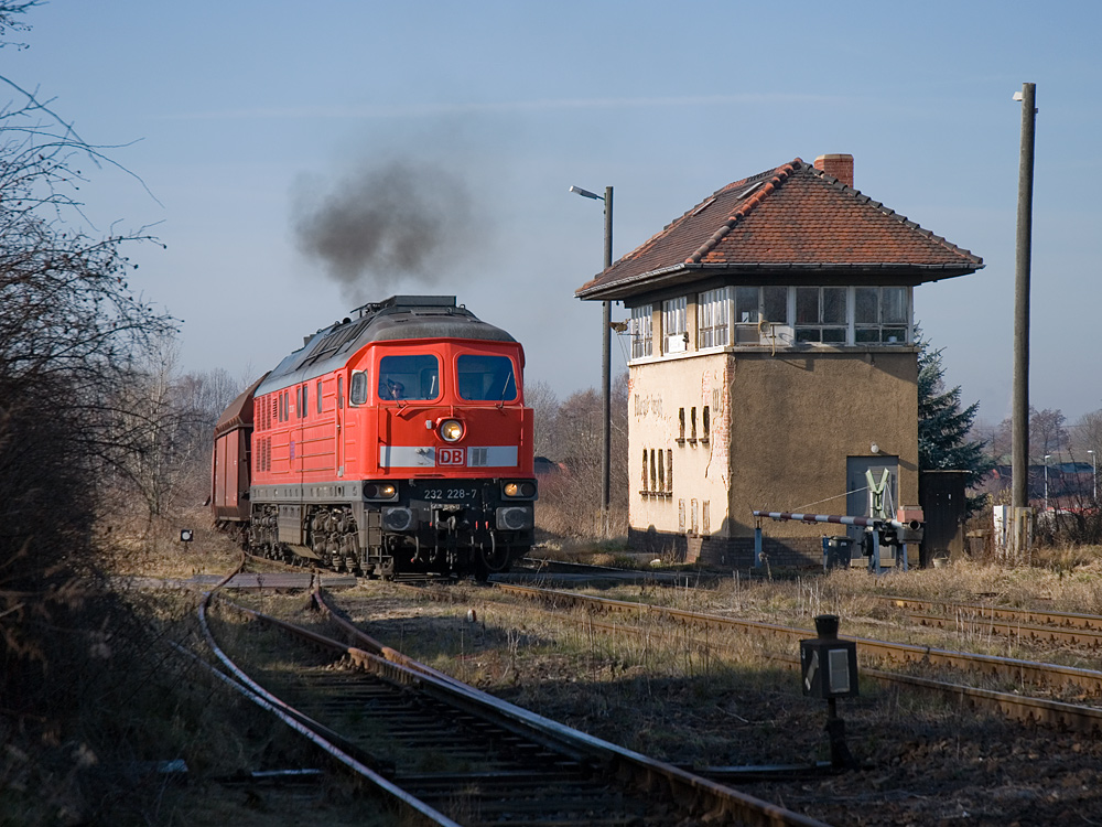 Einfahrt in den Bahnhof Meuselwitz