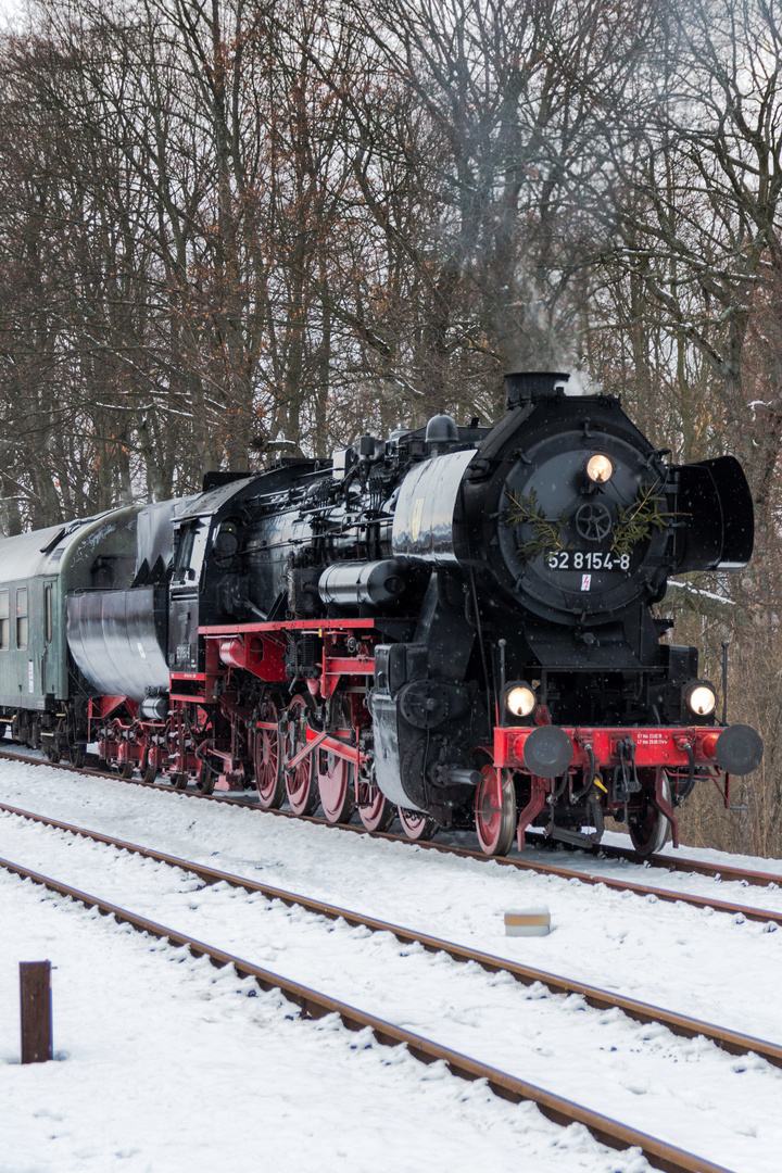 Einfahrt in den Bahnhof Schwarzenberg