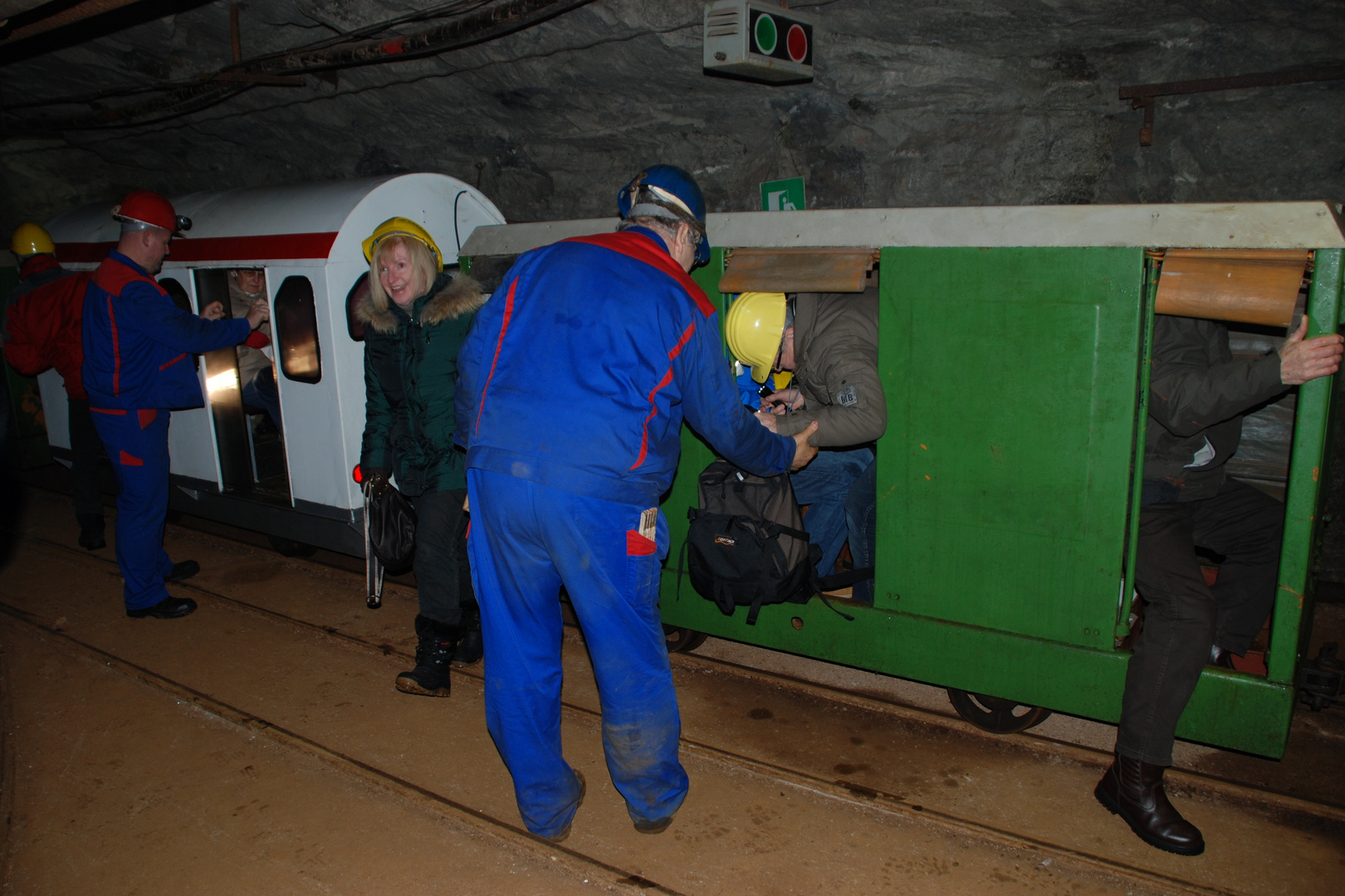 Einfahrt in den Berg - Besucher-Bergwerk Pöhla - Europas größte Zinnkammern