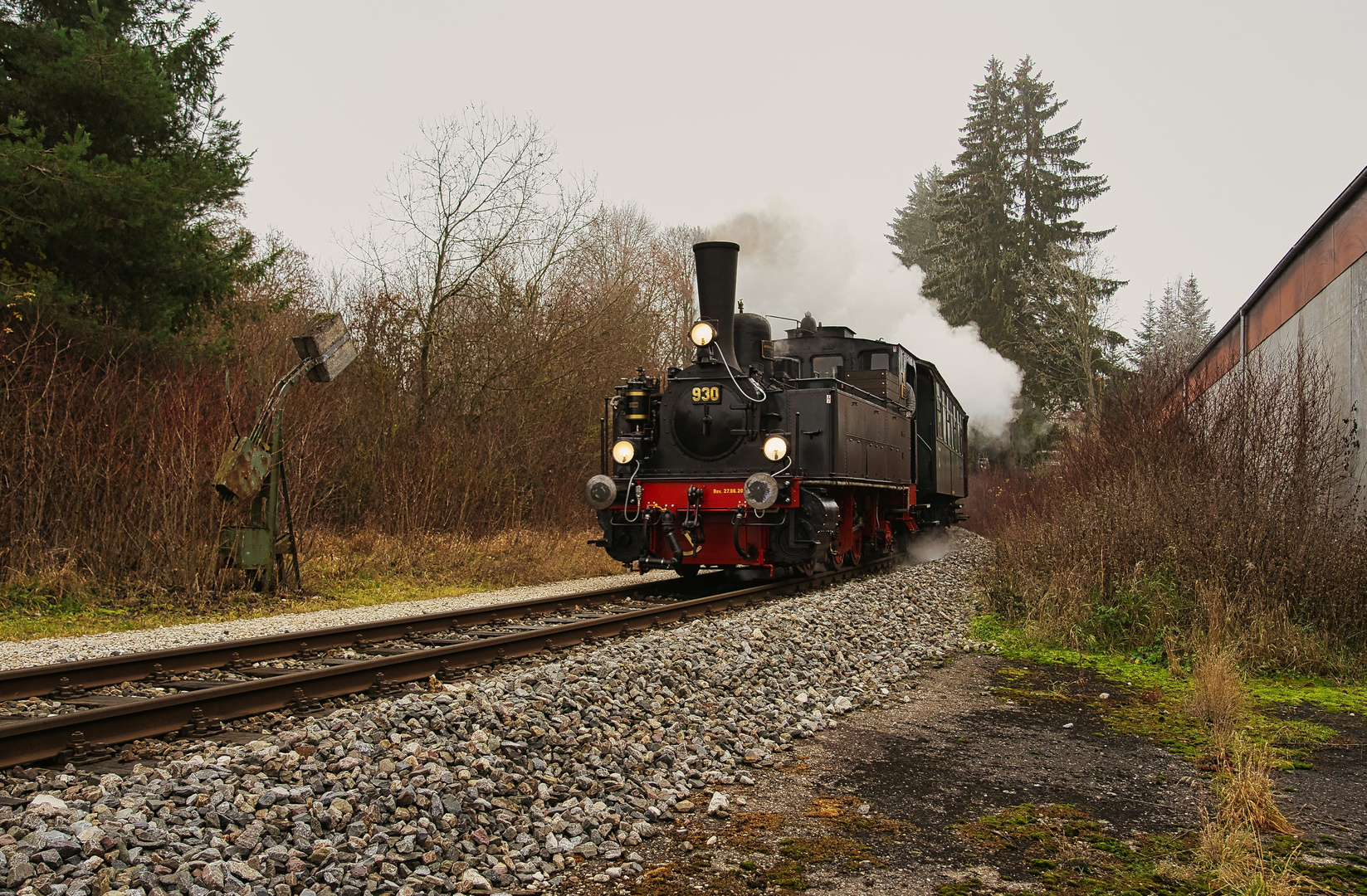 Einfahrt in den Bf. Münsingen