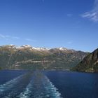 Einfahrt in den Geiranger Fjord