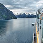 Einfahrt in den Geiranger Fjord