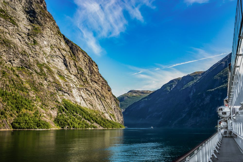 Einfahrt in den Geirangerfjord