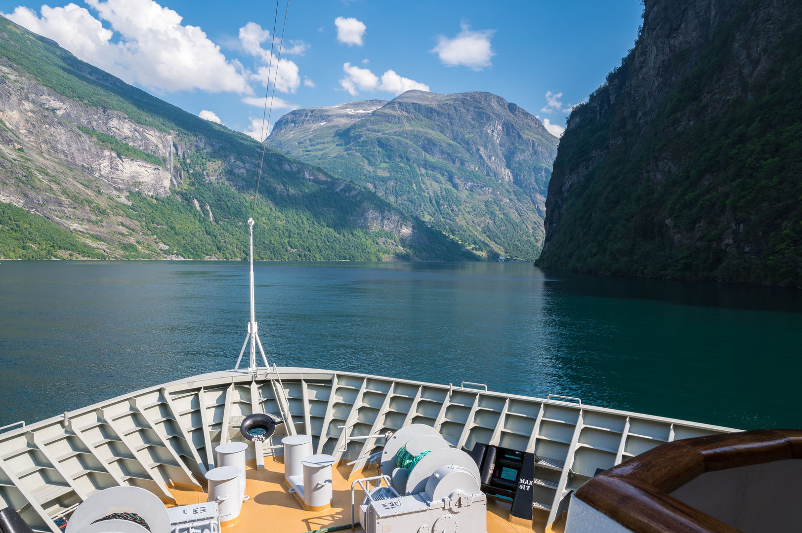 Einfahrt in den Geirangerfjord