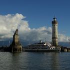 Einfahrt in den Hafen von Lindau