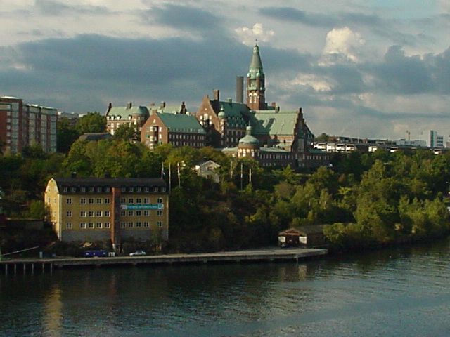 Einfahrt in den Hafen von Stockholm