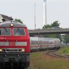 Einfahrt in den Heider Bahnhof