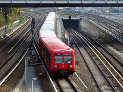 Einfahrt in den S-Bhf Gesundbrunnen