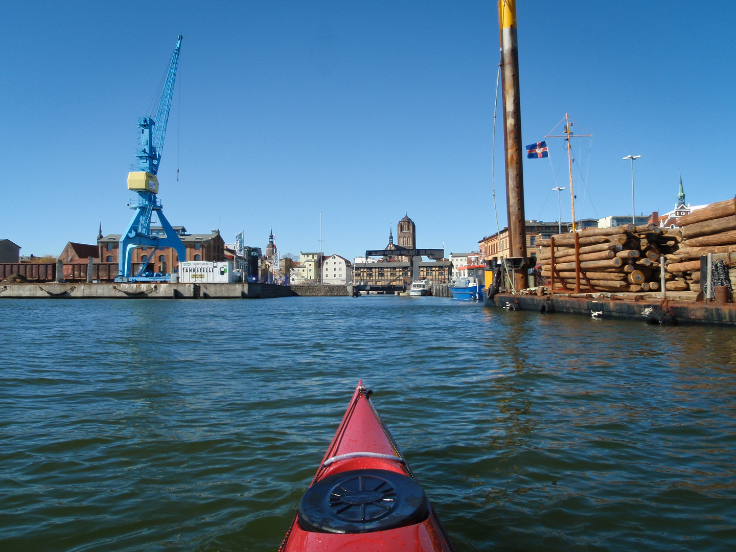 Einfahrt in den Stralsunder Hafen