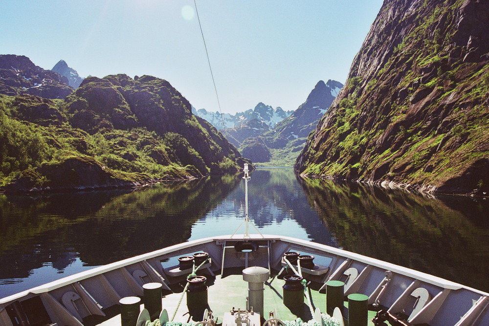 Einfahrt in den Trollfjord (Norwegen)