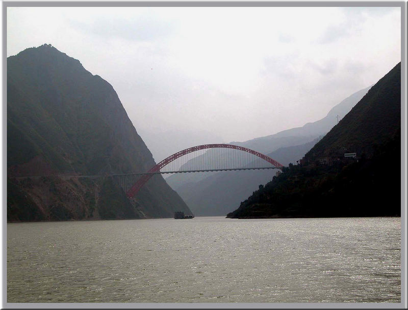 Einfahrt in die Schluchten des Yangze