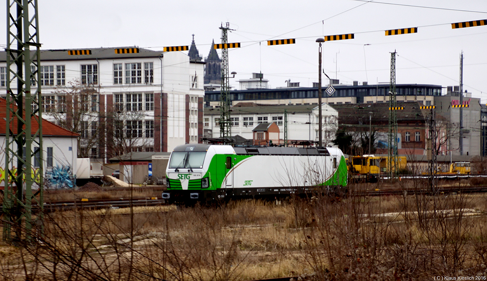 Einfahrt in Magdeburg Hbf.