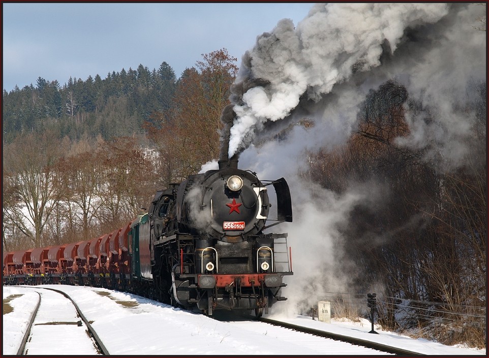 Einfahrt in Pocinovice (Böhmerwaldvorland)