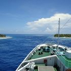 Einfahrt ins Rangiroa Atoll