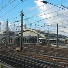 Einfahrt Köln HBf von der Hohenzollernbrücke her