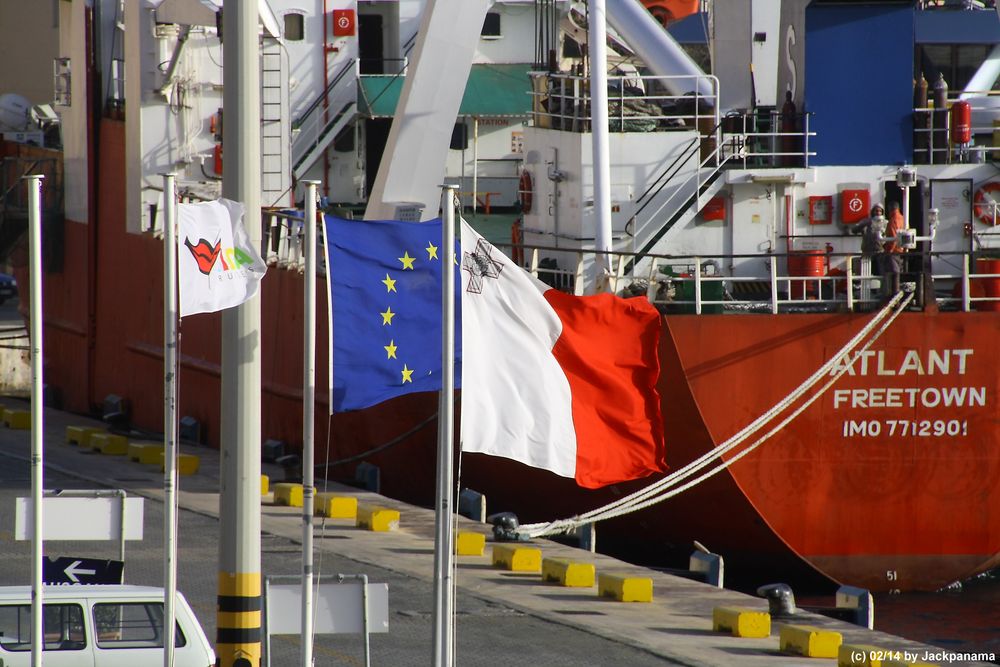 Einfahrt mit der AIDASol in Valletta / Malta