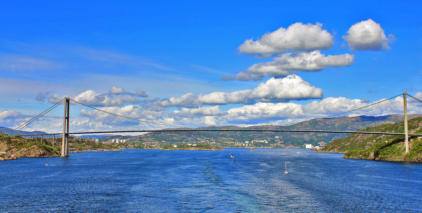 Einfahrt nach  Bergen