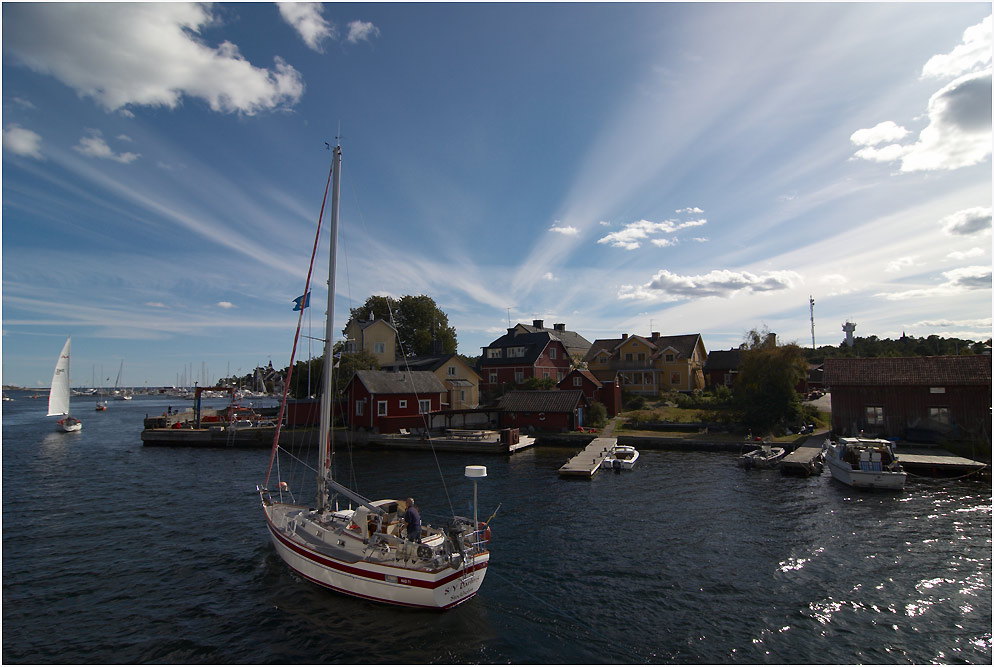 Einfahrt nach Sandhamn