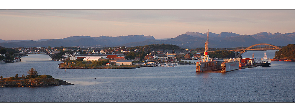 Einfahrt nach Stavanger