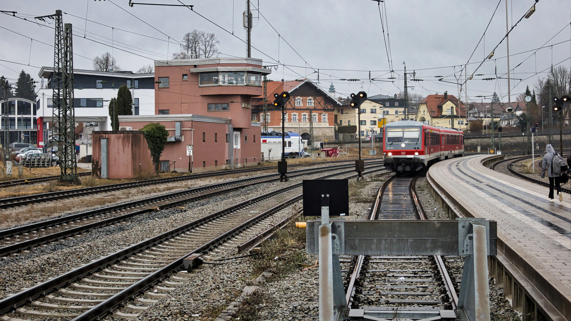 Einfahrt RB 47 in Traunstein