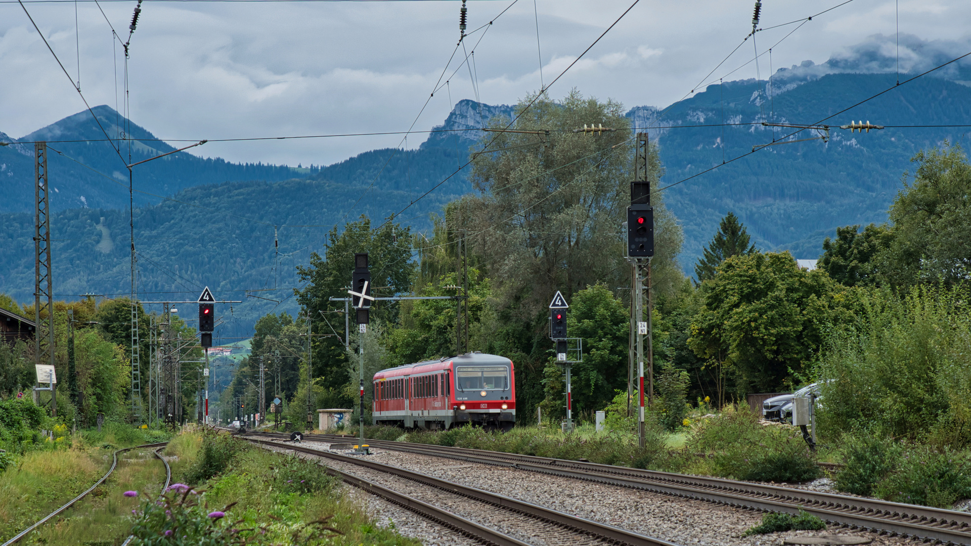 Einfahrt RB 52 in Prien