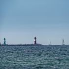 Einfahrt Warnemünde von 2 Großseglern zur HanseSail 2015