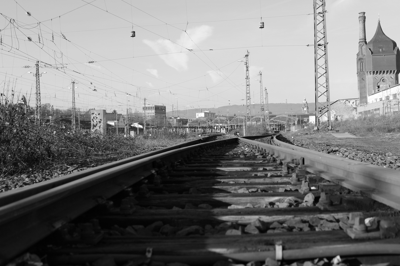 Einfahrt Wiesbaden Hauptbahnhof