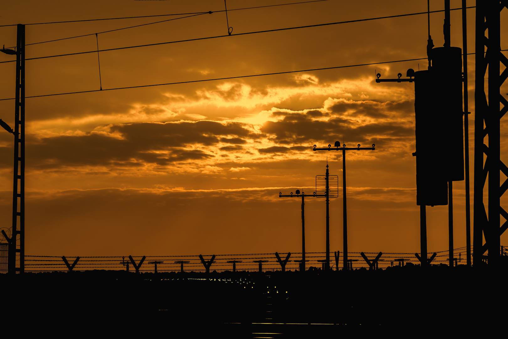 Einflugschneise Flughafen Düsseldorf