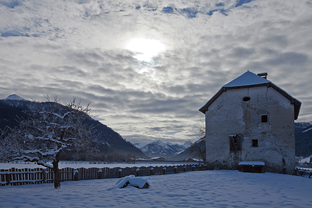 Eingang ins Flachautal in Farbe