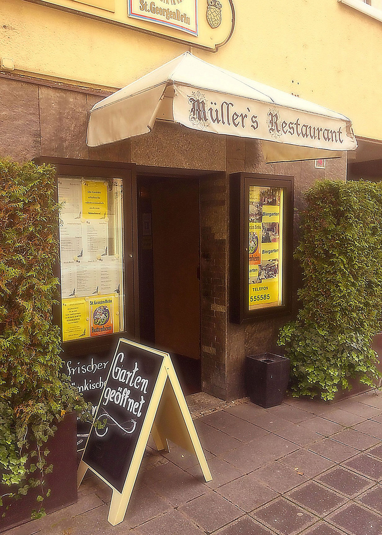 Eingang Restaurant Müller