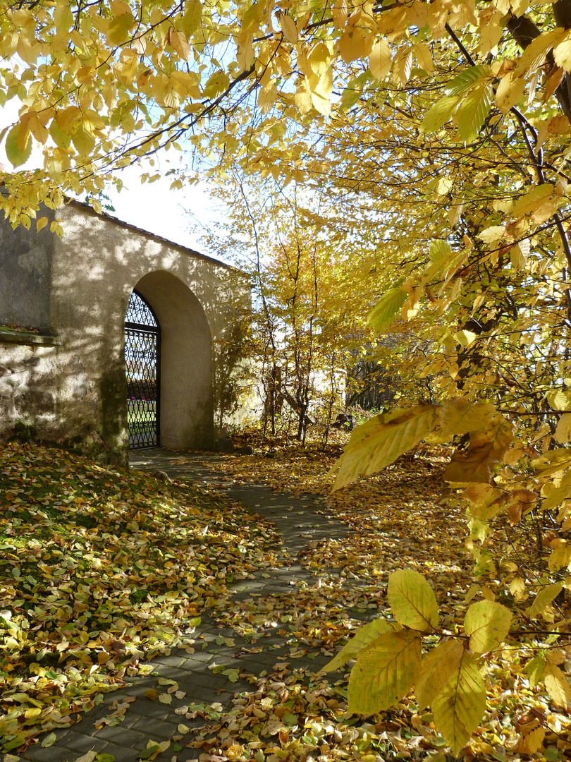 Eingang St Peterkirche in Tirschenreuth November 2011