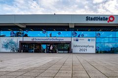 Eingang Stadthalle Rostock