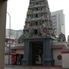 Eingang zum Indischen Tempel in Singapur