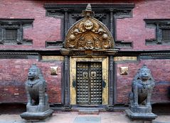 Eingang zum Königspalast in Patan