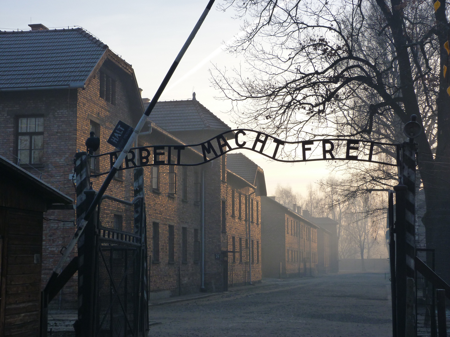 Eingang zum Konzentrationslager Auschwitz I (Stammlager)