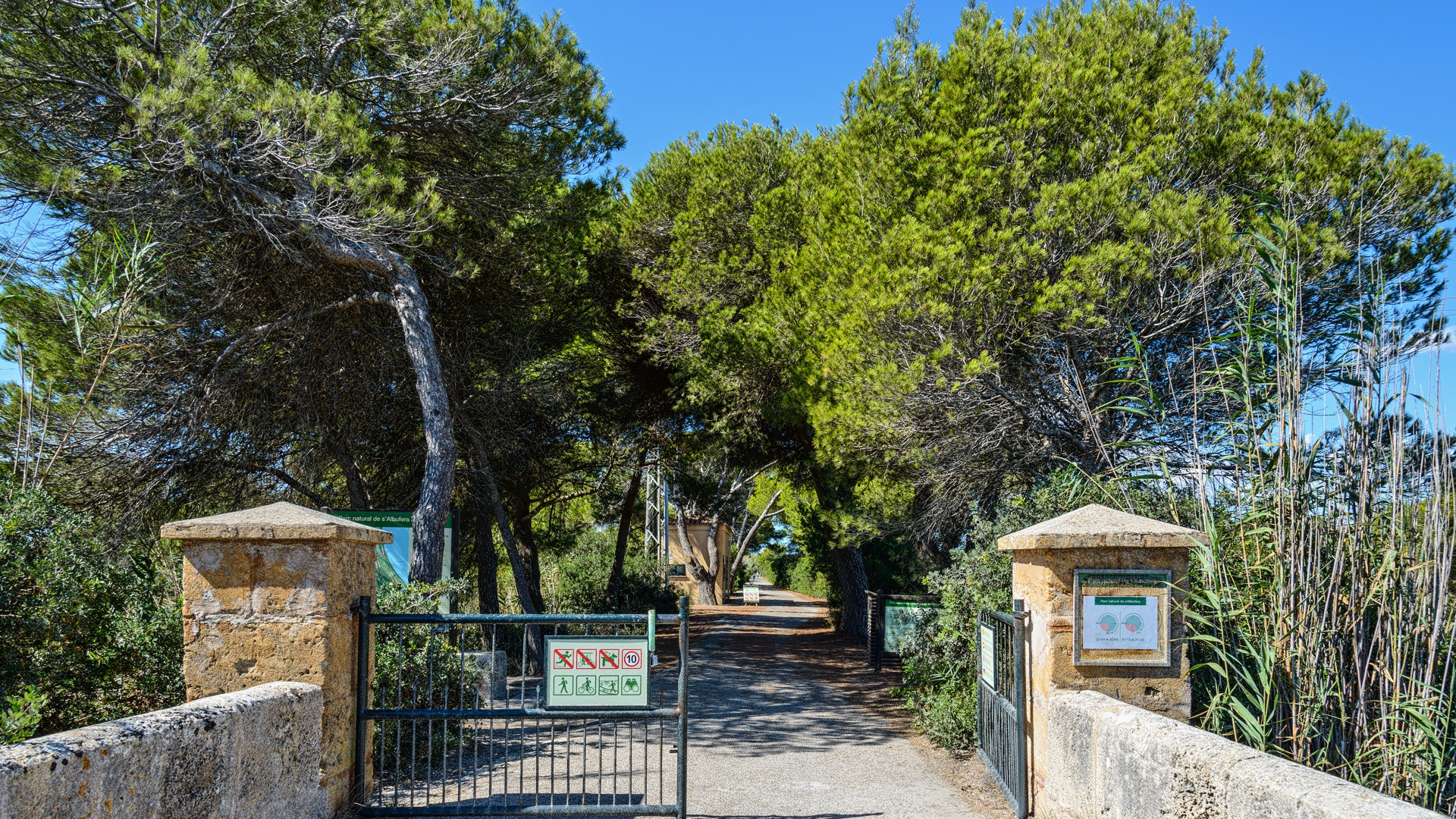 Eingang zum Parc natura de s`Albufera de Mallorca