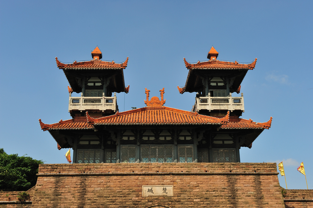 Eingang zum Park am East Lake in Wuhan