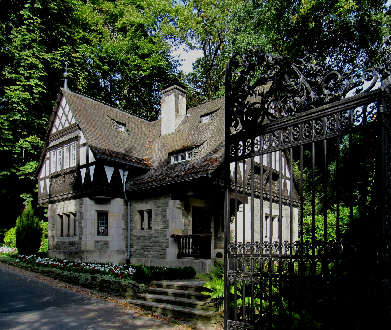 Eingang zum Schloßpark in Kronberg