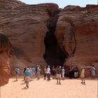 Eingang zum Upper Antelope Canyon ...