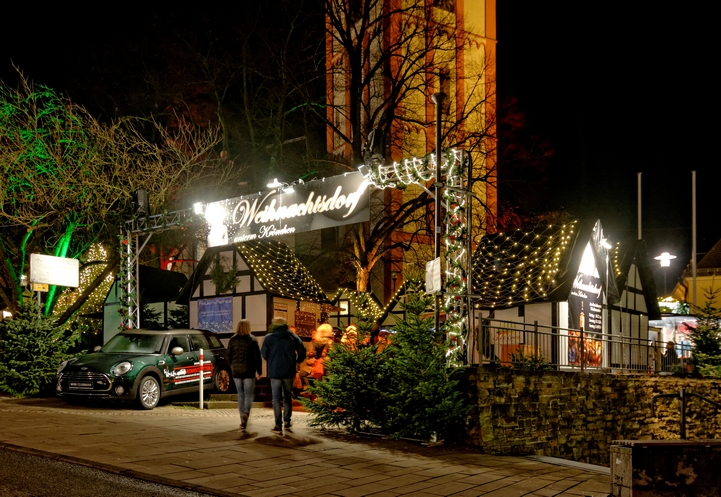 Eingang zum Weihnachtsdorf Siegen-Oberstadt