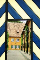 Eingang zur Fuggerei in Augsburg