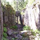 Eingang zur Slåttdalsskrevan im Skuleskogen Nationalpark