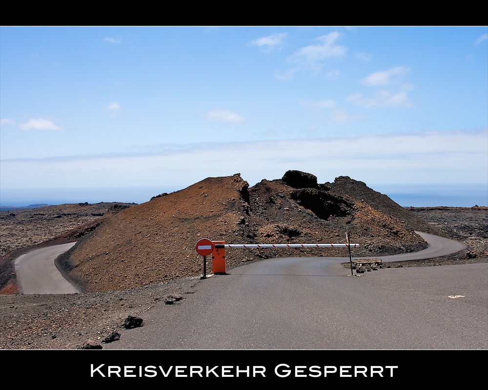 Eingang zur Vulkanlandschaft auf Lanzarote