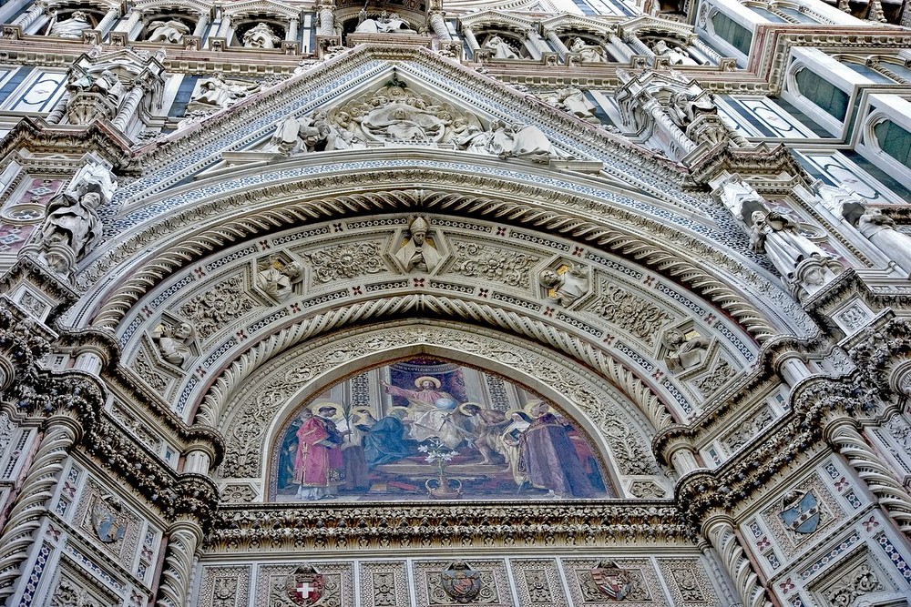 Eingangsportal des Doms von Florenz, Detailansicht