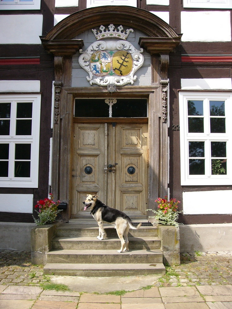 Eingangsportal des Junkernhofes in Uetze