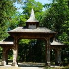 Eingangstor, Mönchskloster Peri, Maramures , Rumänien 