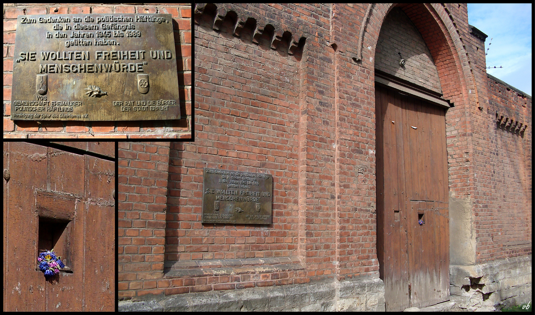 Eingangstor zum Stasi-Gefängnis Andreasstraße in Erfurt (1952 - 1989)