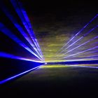 eingefangene Lasershow im Bergwerk