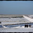 Eingefrorene Nordsee in Büsum